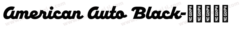 American Auto Black字体转换